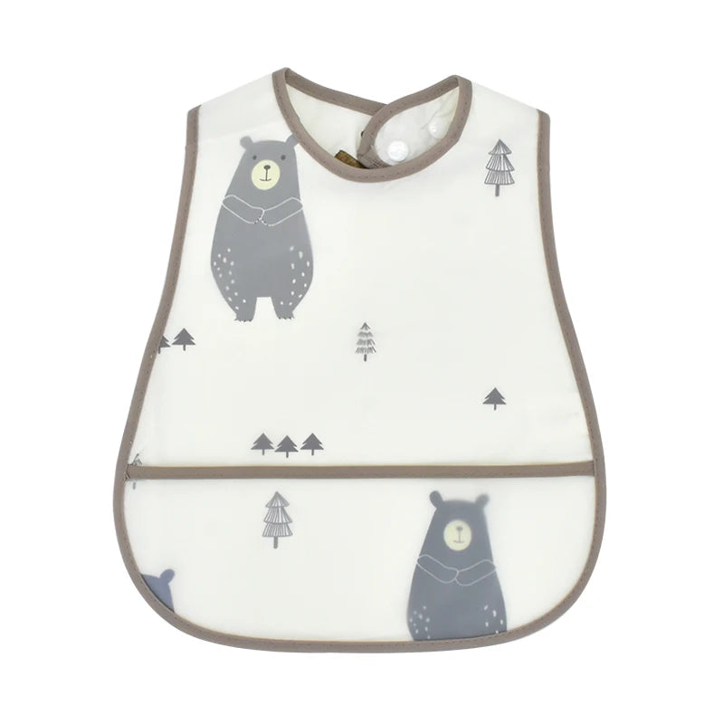 Eco Cartoon Baby Feeding Bib