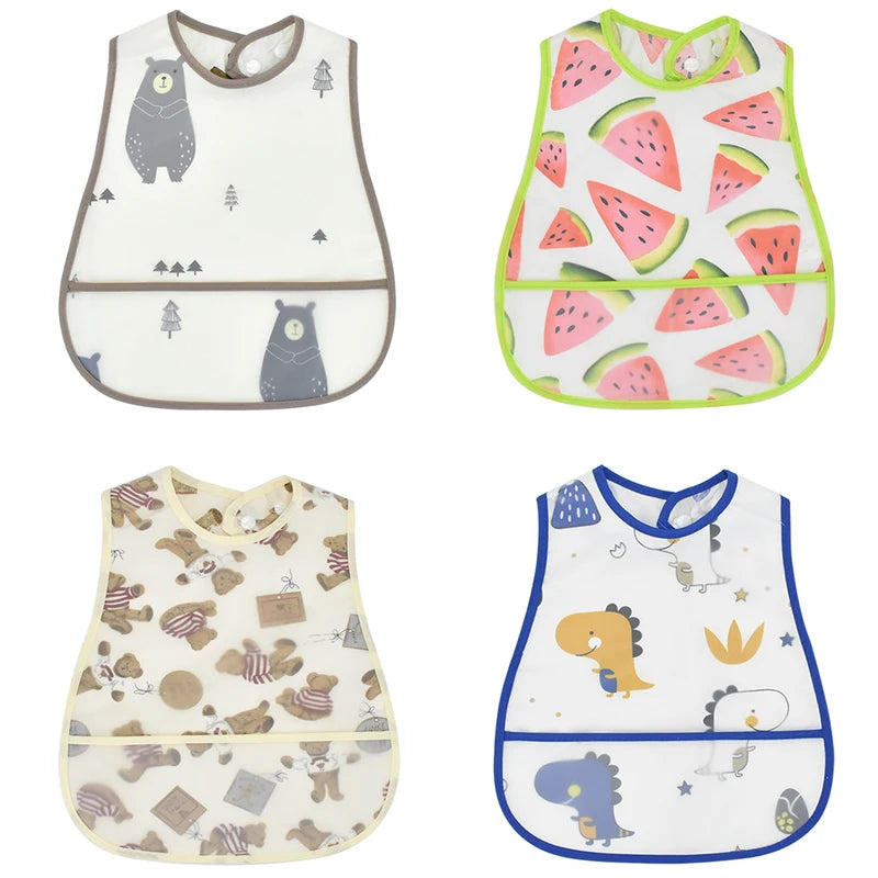 Eco Cartoon Baby Feeding Bib