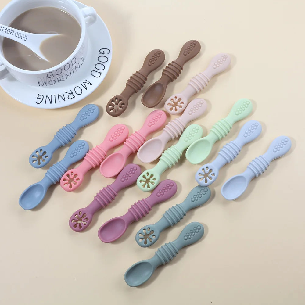 Eco Silicone Baby Spoon Set