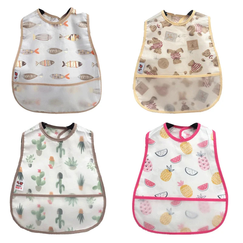 Eco Cartoon Baby Feeding Bib