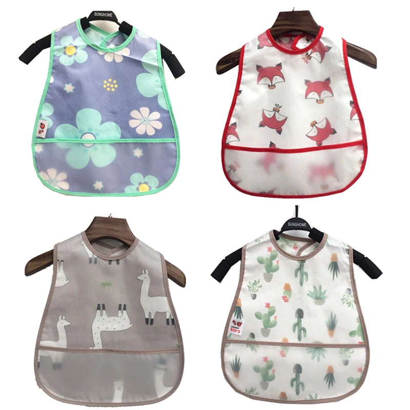 Eco Cartoon Baby Feeding Bib