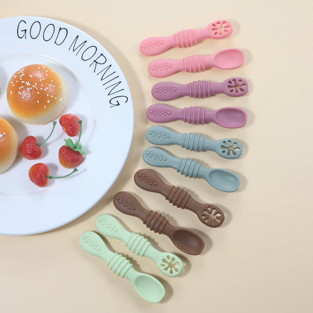 Eco Silicone Baby Spoon Set