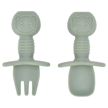 Eco Silicone Baby Spoon Set