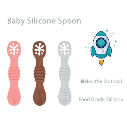 Eco Silicone Baby Spoon Set